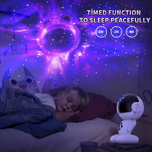 Çocuk çocuk çok renkli <span class=keywords><strong>Robot</strong></span> LED gece lambası evren Galaxy projektör ışık oda tavan için - Product Image 5