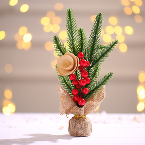 פה קטן xmas עץ חג המולד קישוט 30 ס "מ שולחן חג המולד מלאכותי
