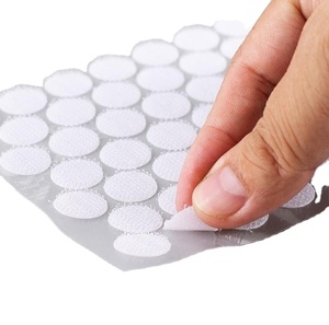 自粘钩环圆形硬币圆形贴纸天鹅绒圆点透明自粘钩环 - Product Image 2