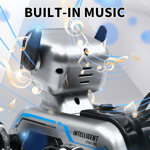 Yüksek hızlı uzaktan kumanda elektronik Pet köpek sekiz tekerlekli RC kontrollü elektronik akıllı Robot köpek akıllı AI eğitici oyuncak - Product Image 5