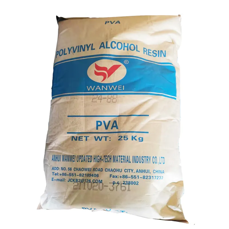 Hochwertiger PVA-Poly vinyl alkohol 1788 2488 PVA-Pulver Wanwei-Poly vinyl alkohol 2488A