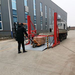 2 Ton Mobile Container Truck <strong>Loading</strong> <strong>Platform</strong> Lift Hydraulic Unloading Dock Ramp for Forklift Truck <strong>Loading</strong> and Unloading - Product Image 2