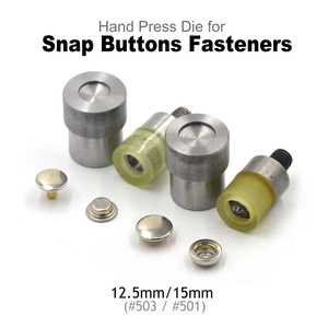 Bán buôn tay bấm máy Setter 501 503 <span class=keywords><strong>Snap</strong></span> Fastener nút chết khuôn Nhà cung cấp Trung Quốc may mặc <span class=keywords><strong>Snap</strong></span> Nút khuôn mẫu mạ - Product Image 5