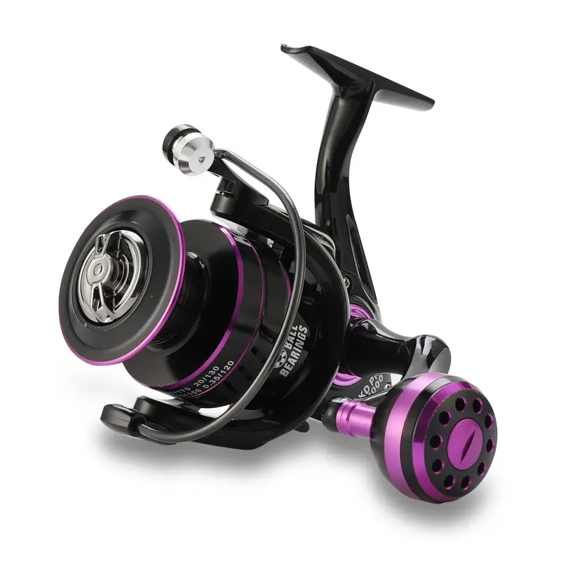 JETSHARK 최대 드래그 10KG 저렴한 금속 낚시 릴 1 볼 Bearings5.0:1 4.7:1 기어 KD1000-6000 스피닝 릴