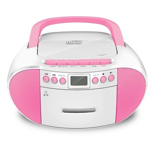 Ce复古便携式乙烯基双cd收音机盒式录音机播放器，带Usb - Product Image 6