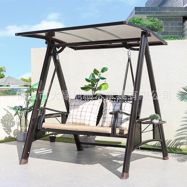 Cobre rojo - Malla de aluminio en forma de A - Doble columpio solar