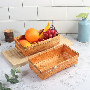 Đầy Màu sắc wicker liễu mây cản trở món quà nhỏ mua xử lý Dã Ngoại giỏ thiết lập lưu trữ giỏ cho túi lạnh - Product Image 6