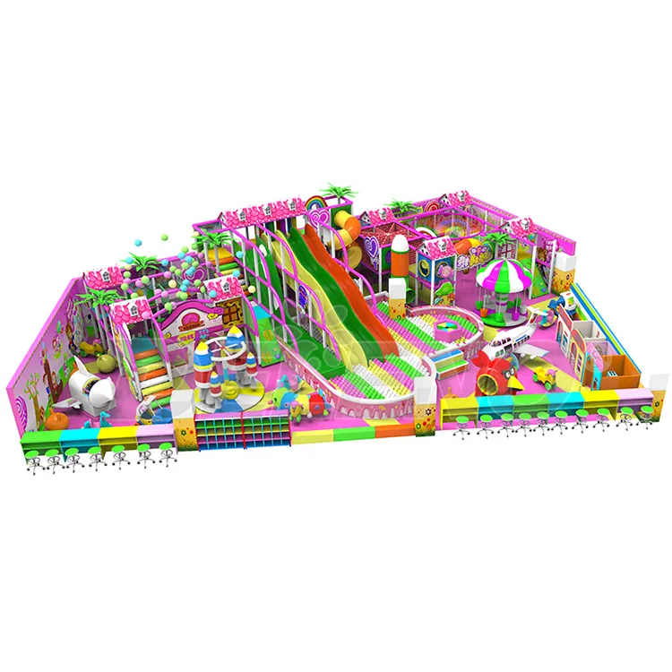 Colorir Castelo Jogar Playground Indoor Equipamento Oceano Tema Entretenimento Infantil Para Crianças Curso De Aventura