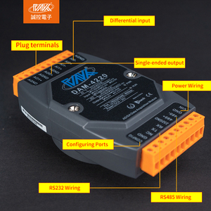 DAM-4220 2-channel 12-bit Analog <strong>Output</strong> and 16-bit Analog <strong>Input</strong> Module 4-20ma to 485 <strong>Modbus</strong> RTU DAC Analog <strong>Input</strong> <strong>Output</strong> (IO) - Product Image 2