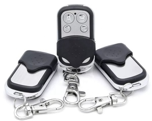 4 chiavi personalizzate porta Garage <span class=keywords><strong>Clone</strong></span> 433Mhz Mini telecomando universale per copia Wireless telecomando in metallo telecomando