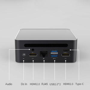 Mini estación de trabajo de alta calidad AMD RYZEN 5600H 2x10G SFP + 2x2,5G LAN 2xUSB4 PCIEx16 Gaming Mini PC Computadora multiusuario - Product Image 3