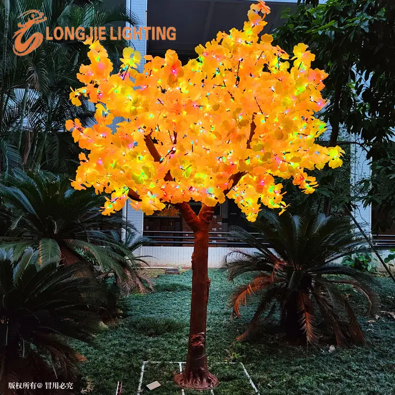 H:3.5M 2592 led decorazione per eventi all'aperto RGB sincrono cambio colore led luce albero di acero