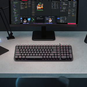New Arrival 2.4GHz Wireless Split <strong>Keyboard</strong> 86 Colorful Membrane USB Typewriter Keys for <strong>Computer</strong> &amp; Laptop Office <strong>Use</strong>