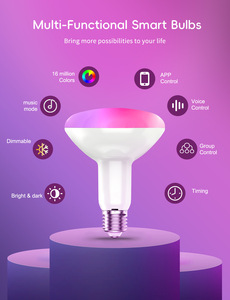 <strong>10W</strong> Smart Bulb Alexa E26 E27 Wifi <strong>Led</strong> Smart Light Bulb <strong>LED</strong> Color Changing <strong>DIY</strong> Scenes Music Sync Mushroom <strong>Led</strong> Smart Bulb - Product Image 2