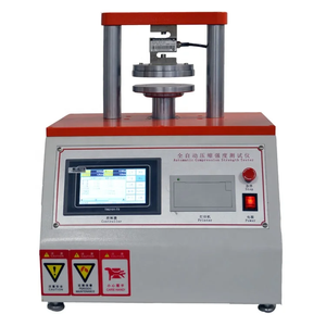 Máquina de prueba de compresión automática, probador de aplastamiento de papel ECT RCT, probador de aplastamiento de borde de compresión de anillo para cartón de tubo de papel