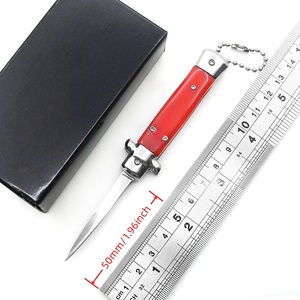Portable Mini AKC Mirror Blade Knife Resin Handle 3 Colors Hot Selling Folding Box <strong>Cutter</strong> <strong>Key</strong> Chain for DIY OEM Customization - Product Image 6