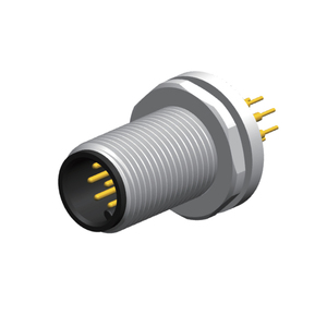 Su geçirmez ip67 düz montaj 4pin sensörü konnektör fişi kablo paneli monte pcb a d kod dişi m12 4 pinli konnektör - Product Image 3