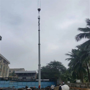 25M 30M 40m 50m Q235/q345 thép mạ kẽm nhúng nóng tháp ăng ten Viễn Thông đơn cực ISO9001 được chứng nhận 35 + năm tuổi thọ - Product Image 4