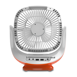 AC DC operasyon mini 8 inç 3 bıçakları şarj edilebilir ev güneş hayranları ile şarj edilebilir elektrikli Fan GÜNEŞ PANELI - Product Image 1