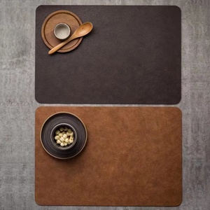 热销现代杯桌PU皮革鼠标垫和餐桌垫定制尺寸 - Product Image 5