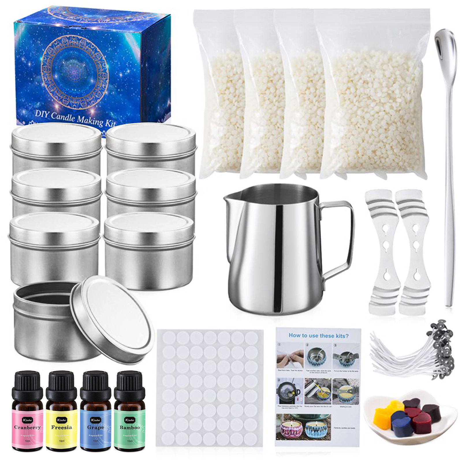 Bougie de bricolage faisant le kit