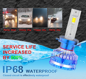 DGLS F12 Remote Control 120W 12000LM 3Color H4 H7 H11 Led Headlight Bulb 3000K/4300K/6500K LED Headlights Bulb <strong>Luces</strong> Led for Car - Product Image 3