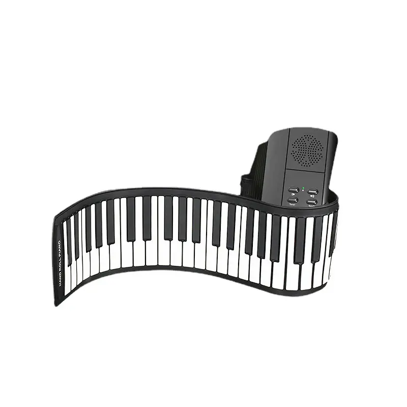 61 teclas engrosadas de silicona rollo de mano piano para instrumentos para adultos piano eléctrico pianos instrumentos digitales musicales