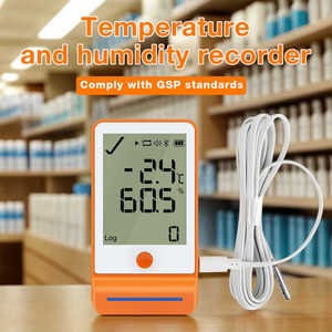 Registrador de datos de temperatura y humedad de alta precisión, registrador automático con sensor para transporte en cadena de frío, Pro, 2017 - Product Image 3