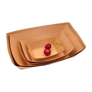 Takeaway บรรจุภัณฑ์อาหารกล่องกระดาษคราฟท์แป้งข้าวโพดภาชนะบรรจุอาหารกล่องกระดาษโลโก้ส่วนตัวที่กําหนดเอง - Product Image 2