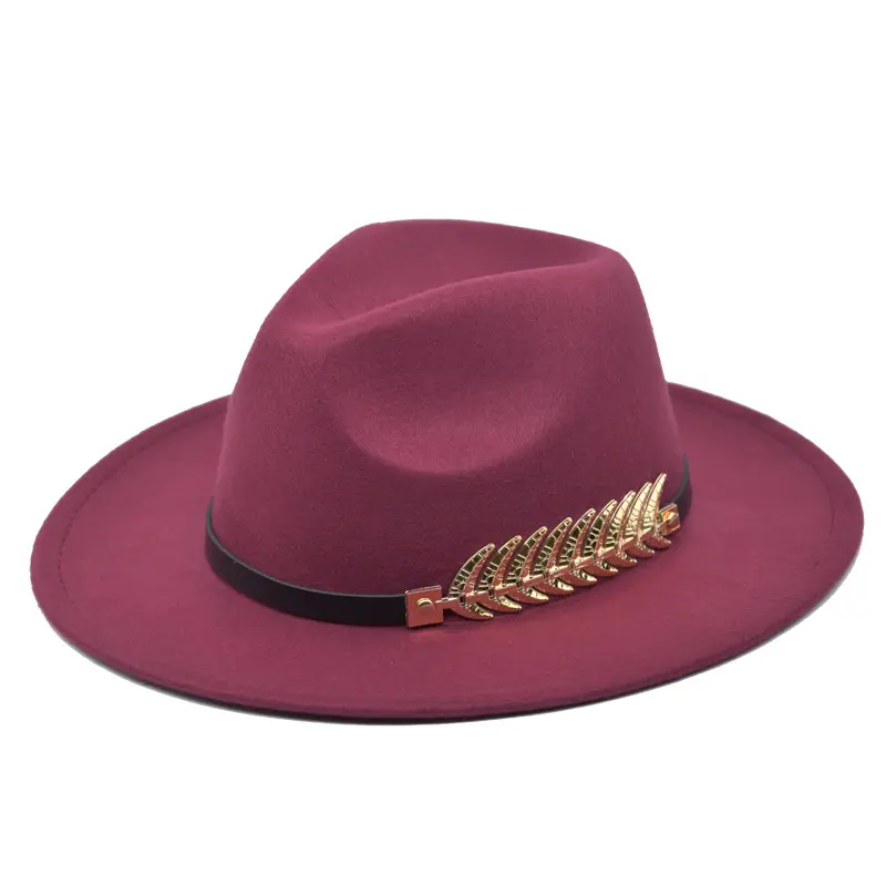 Sombrero con cinturón para mujer y hombre, sombrero de primavera a la moda, de múltiples colores, con visera media, Color rojo, venta al por mayor