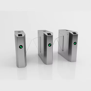 Sistema de control de acceso OEM/ODM, barrera de aleta de reconocimiento facial biométrico, control de acceso de puerta de torniquete con lector de tarjetas RFID