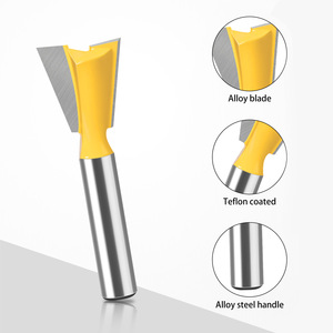 Küçük kırlangıç kesici 6mm ve 1/4 "yuvarlak Shank kırlangıç freze uçları ile planya kesici zıvana kesici - Product Image 3