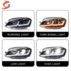 Modifiye LED farlar GTI modeli Volkswagen Golf 7 nesil 7.5 13-20 modelleri için yüksek ışın gündüz farları - Product Image 3
