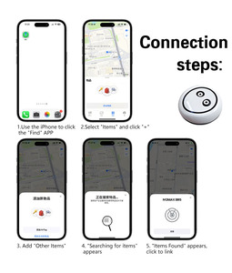 Ios小型全球定位系统定位器空气标签智能标签全球定位系统跟踪器与苹果找到我的应用程序易于使用 - Product Image 5