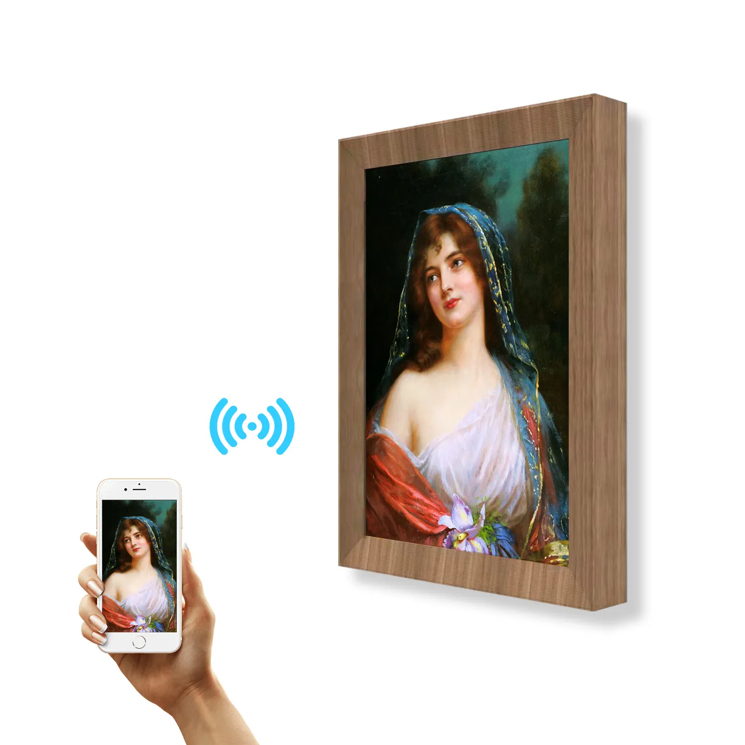 Nuovo prodotto Display Nft montaggio a parete Token Picture Wifi Share Screen 2k 4k Smart Advertising Lcd Video Nft Digital Art Frames