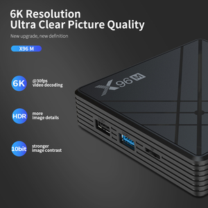 X96M H603 <strong>Quad</strong> Core 64 Bits Smart Box KD Player 18.2 Android 9.0 Smart 6K Tv Box X96M - Product Image 5