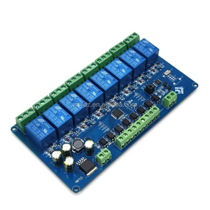 Modbus-rtu 1/2/4/8 röle modülü anahtarlama girişi ve çıkışı RS485/TTL iletişimi