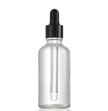 ขวดใส + ฝาปิดสีดำ