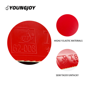 YoungJoy YJ运动YJ-T88海绵专业乒乓球橡胶半粘性最适合初学者乒乓球橡胶
