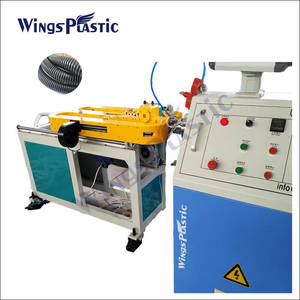 Upvc pvc tek duvar oluklu borular üretim hattı pvc <span class=keywords><strong>swc</strong></span> shisha esnek boru makinesi