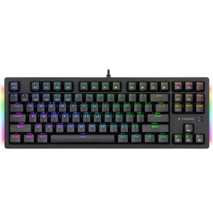 Bàn Phím Máy Tính Chơi Game Cơ Học Có Đèn Nền LED RGB 87 Phím Nhỏ Gọn Cho Game Thủ PC - Product Image 1