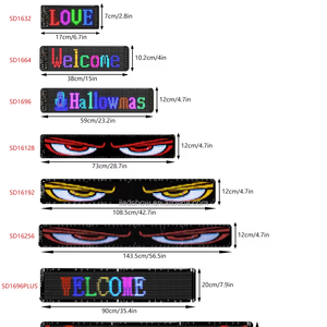 Pantalla LED de desplazamiento programable de ojos del diablo personalizable, módulo de mensaje LED plegable Flexible, aplicación móvil, señalización Digital - Product Image 1