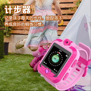 批发新款可定制儿童智能手表玩具，带翻盖相机音乐故事播放器闹钟男女通用儿童