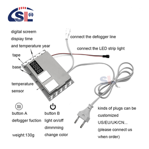 12W/24W/36W de un solo/tres colores con control de visualización de tiempo y temperatura para interruptor de sensor táctil LED - Product Image 3
