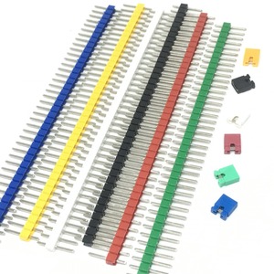 2,54 40-polige 1x 40-einreihige, zerbrechliche Stift leiste und Überbrückung blöcke für Arduino Colour ful 2,54mm - Product Image 5
