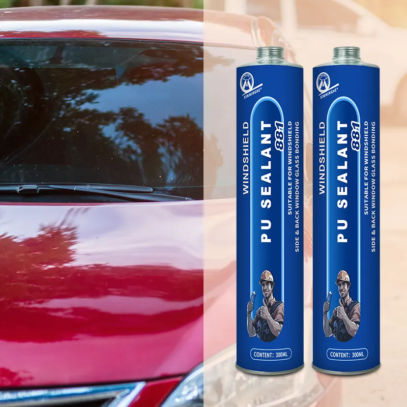 Mh881 PU Sealant xe mái ô tô THUYỀN Trailer cửa sổ kính chắn gió kính chắn gió Đen Polyurethane Sealant dính cho rò rỉ