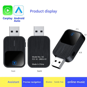 OEM Nueva caja inalámbrica Carplay Android Adaptador dos en uno QC3.0 15W Potencia de salida 5V/2A Entrada Tipo-C Puerto para Interconexión de automóviles - Product Image 3