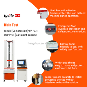 Lixian 5kn ASTM D5035 macchina di prova universale tessuto resistenza e allungamento materiale tensostruttrice <span class=keywords><strong>Tester</strong></span> - Product Image 4