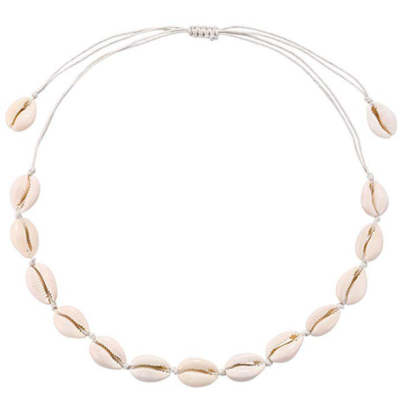 Collar de cuerda blanca C1