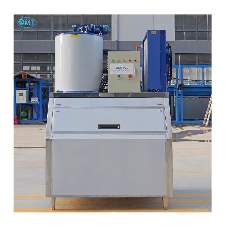 Factory Directly Wholesale 1 Ton Flake Ice Machine Ice Snow Machine Flake